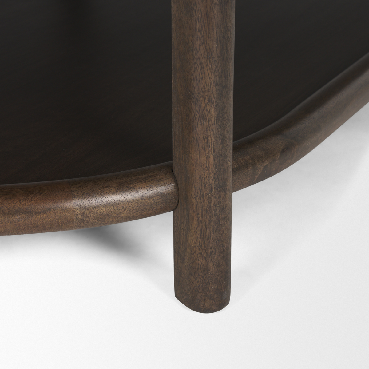 Emard Oval Espresso Wood Coffee Table