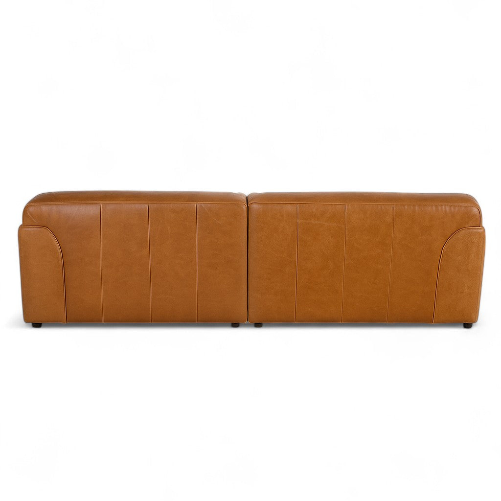 Aspen Distressed Cognac Leather 2 Seater Sofa