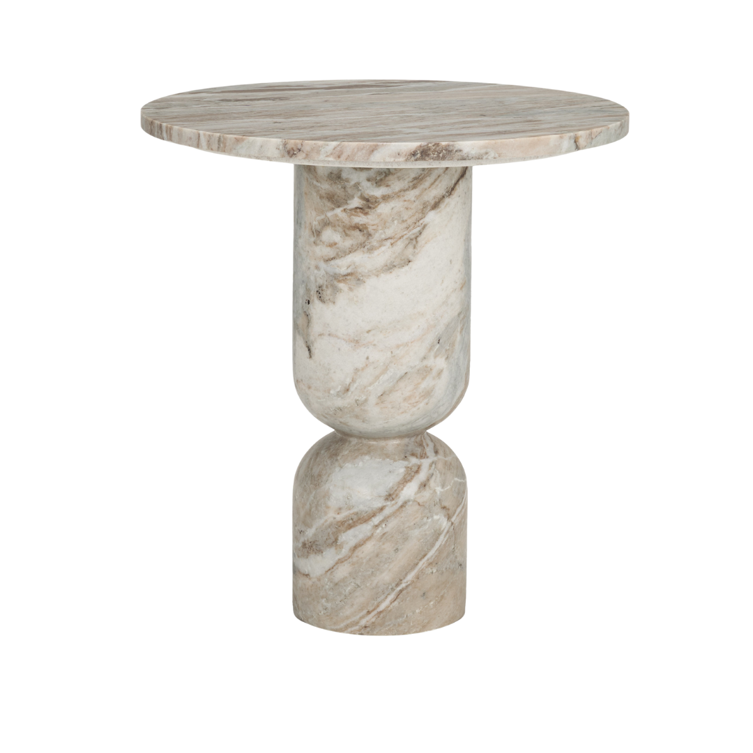 Monolith Pink Marble Side Table