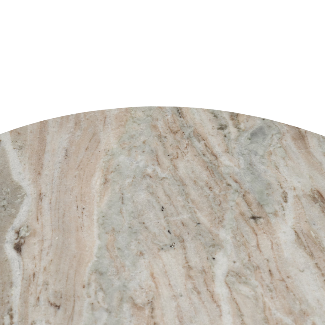 Monolith Pink Marble Side Table