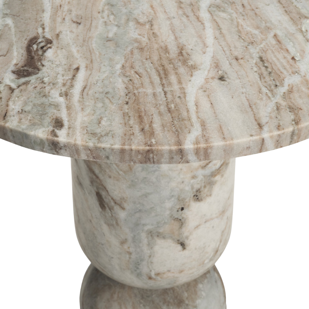 Monolith Pink Marble Side Table