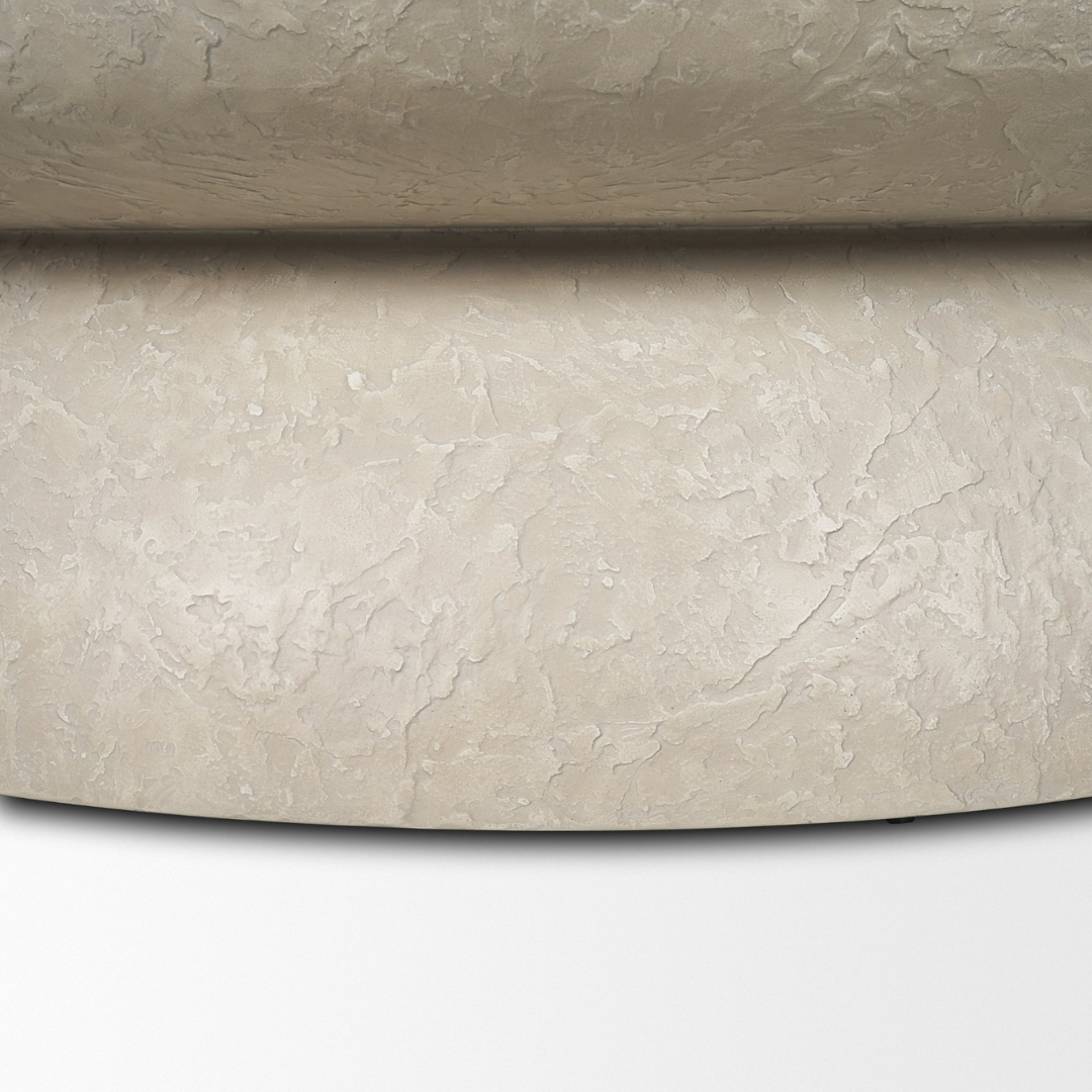 Driftstone Pillar Concrete 48" Round Coffee Table