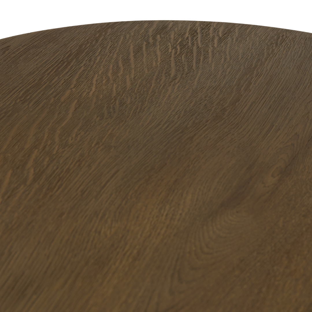 Noma Pedestal Wood 42" Oval Coffee Table