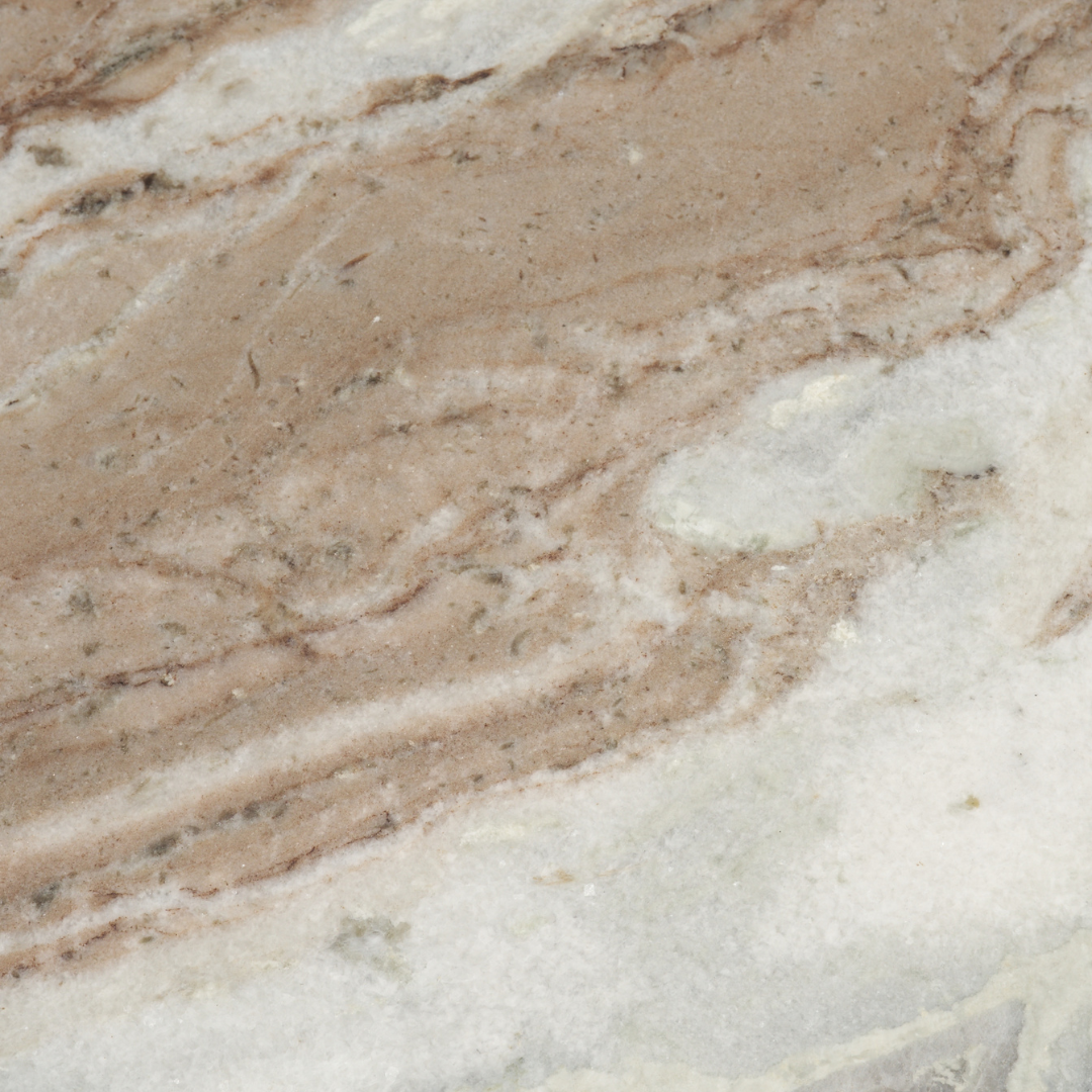 Halo Pedestal Marble Side Table - Pink