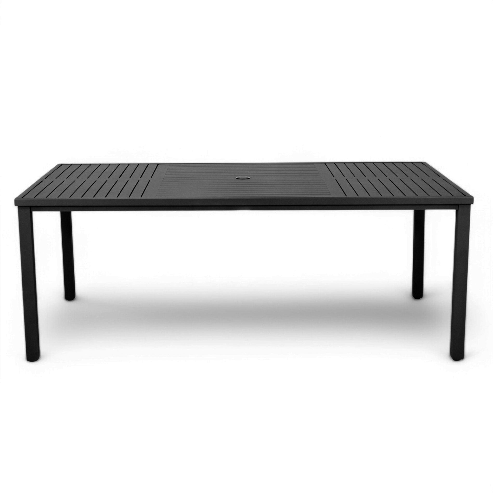 Slat Rectangular 76-102" Dining Tables - Slate Black