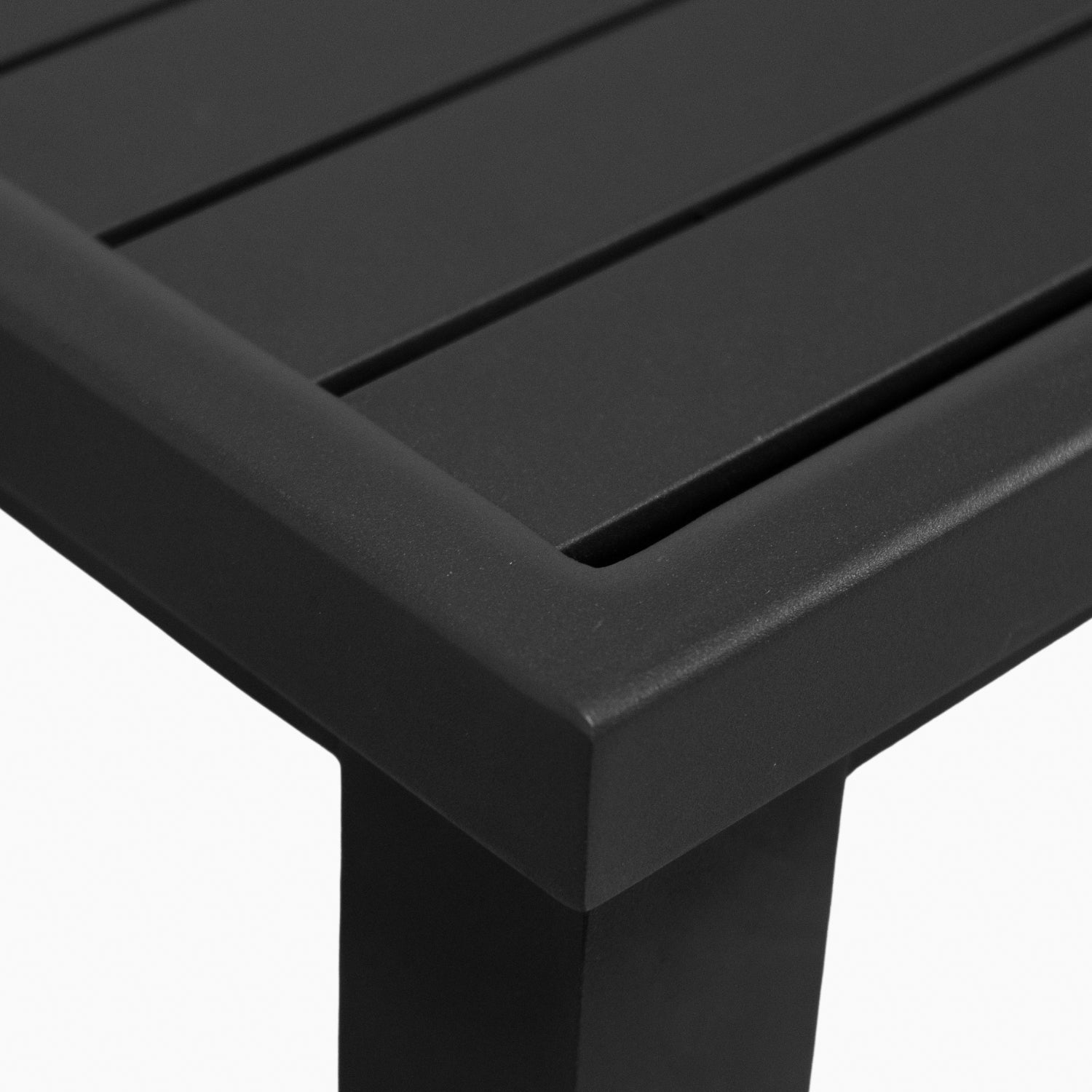 Slat Rectangular 76-102" Dining Tables - Slate Black