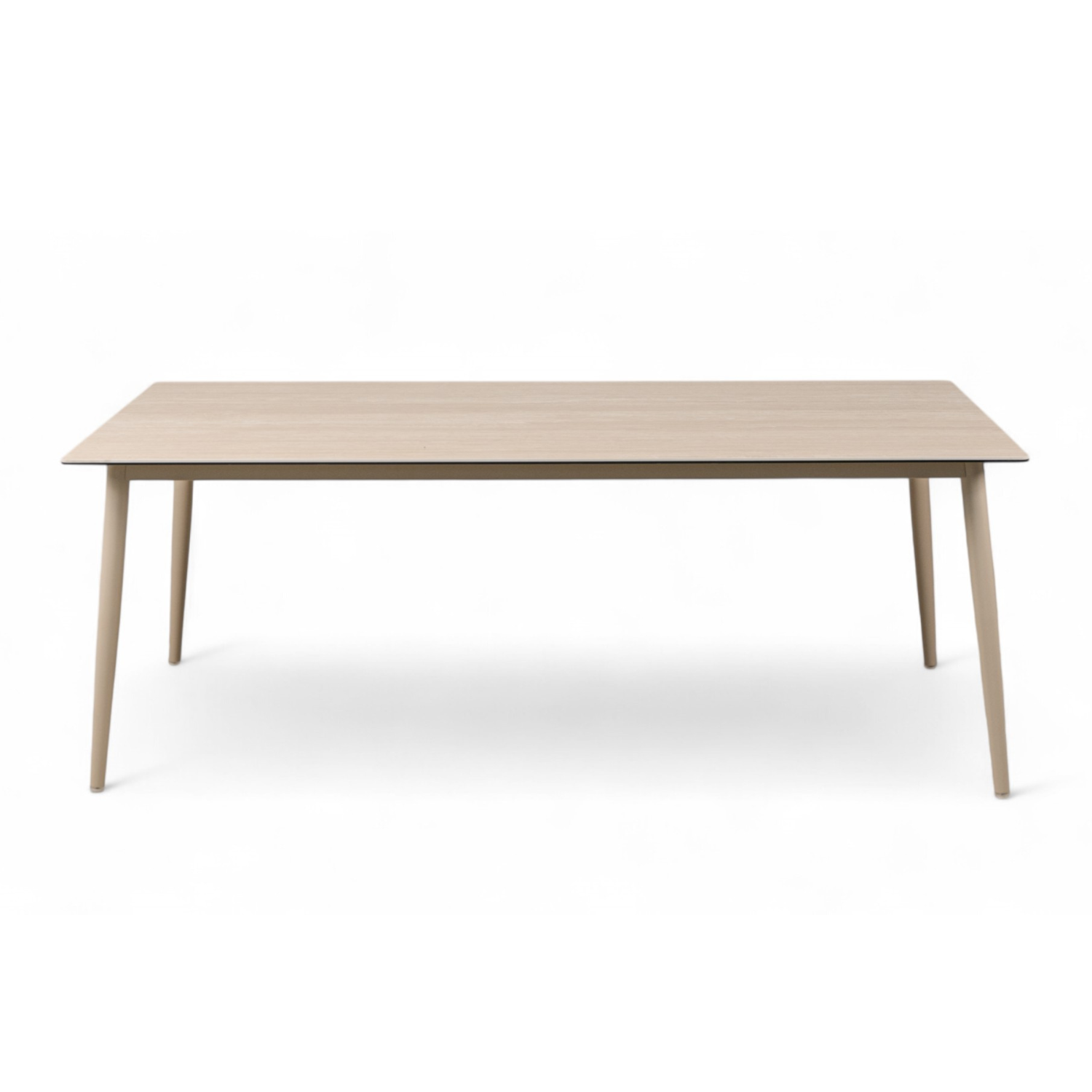 Alta Rectangular Ceramic Dining Table - Stone Taupe