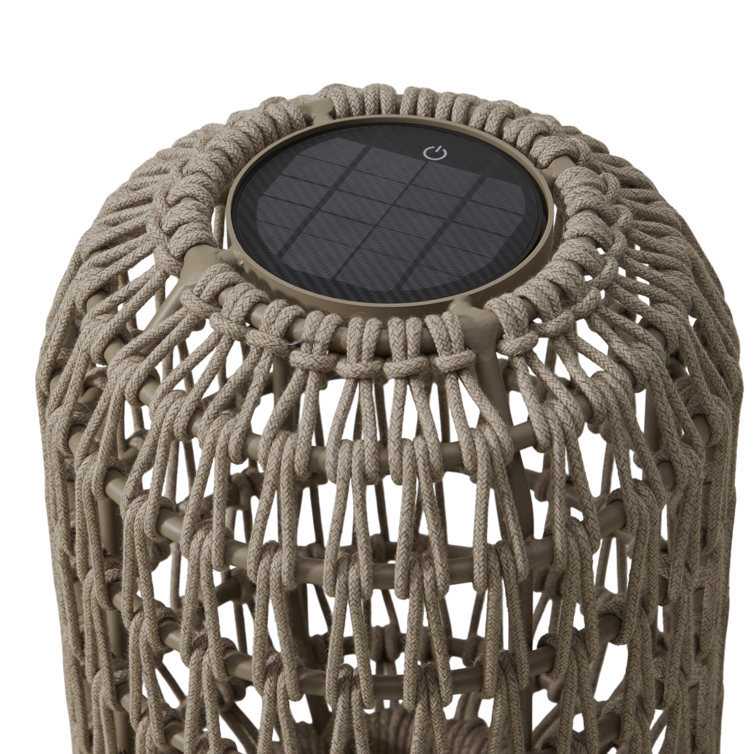 Raleigh Rope Solar Lantern - Light Tan