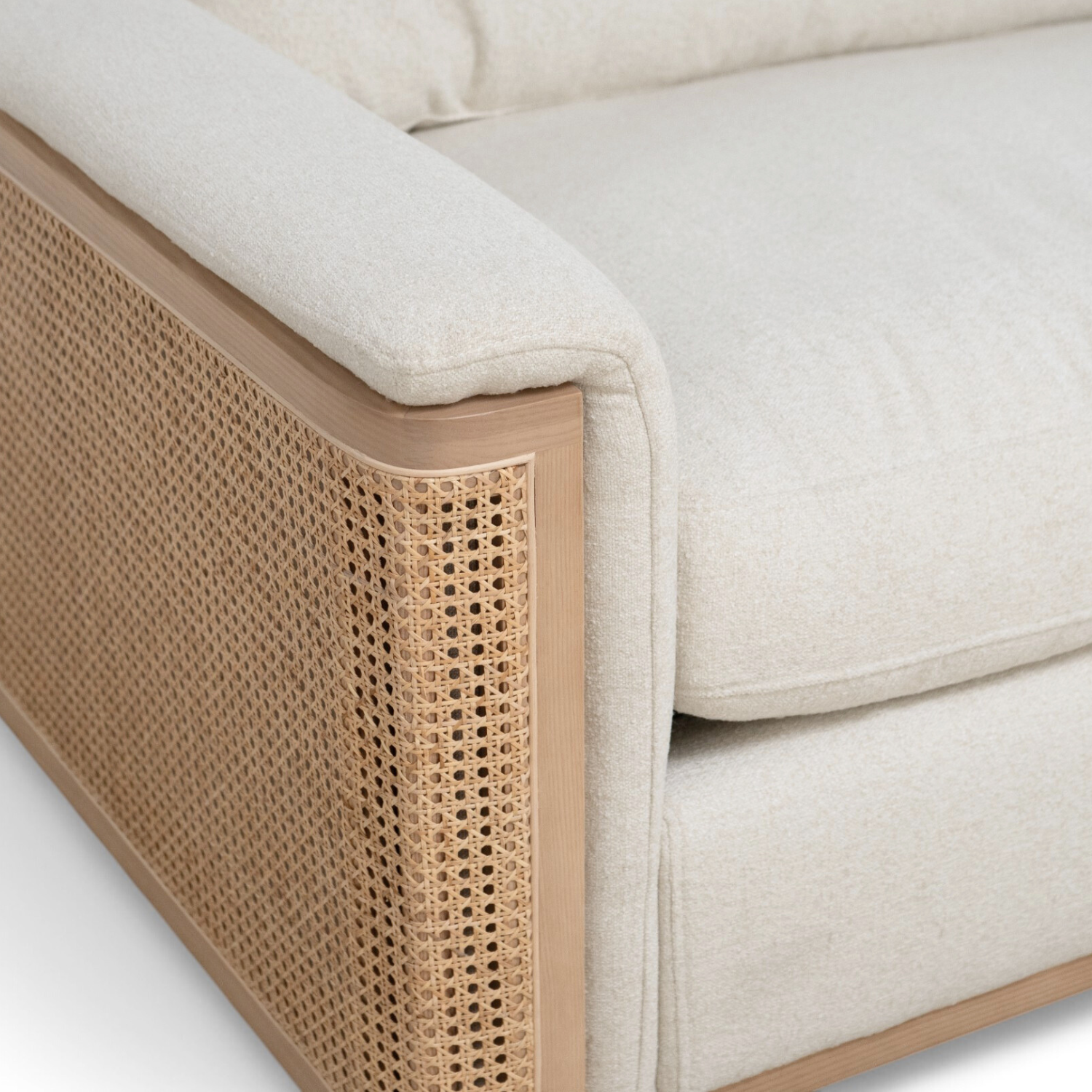 Nassau 120" Chaise Sectional - Mellow Ivory