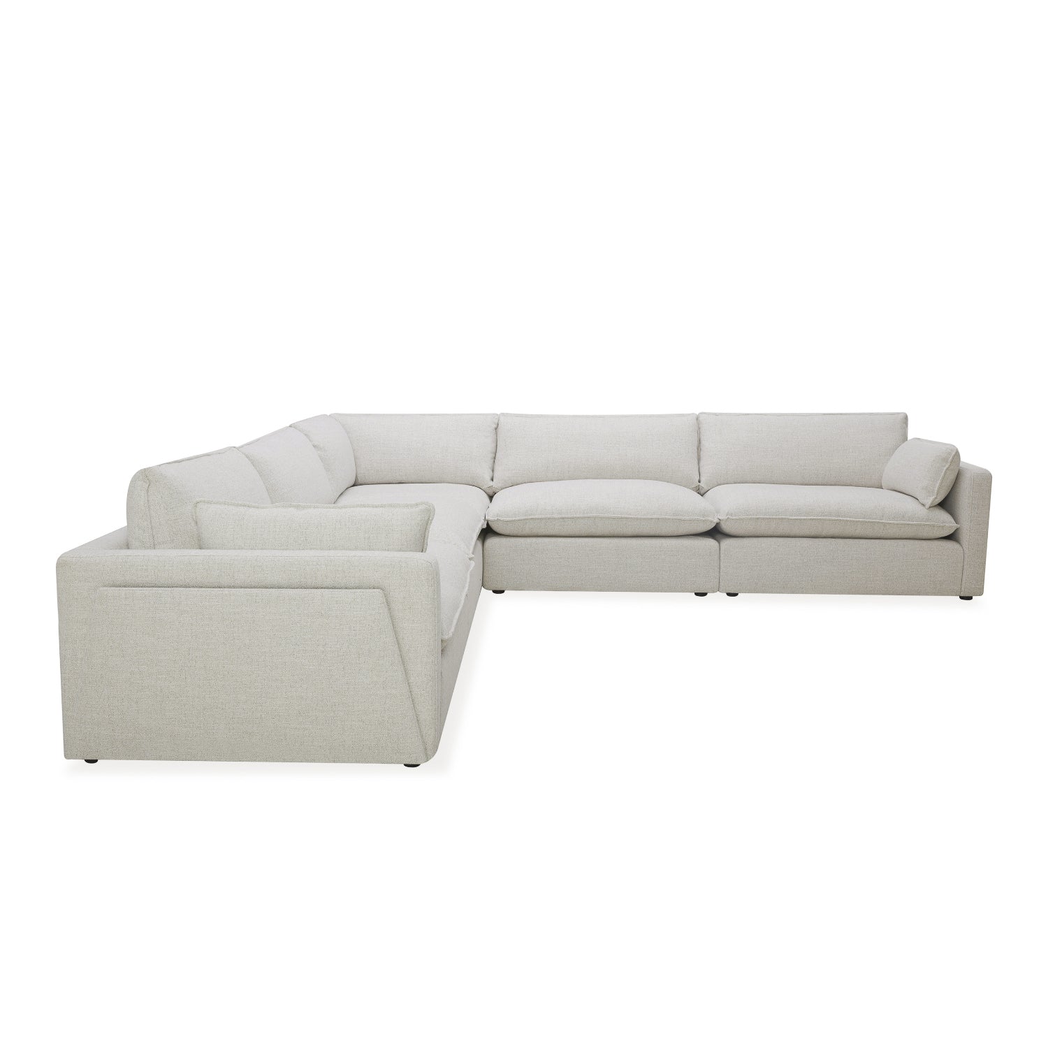 Capri L-Shape Sectional - Thatched Wheat