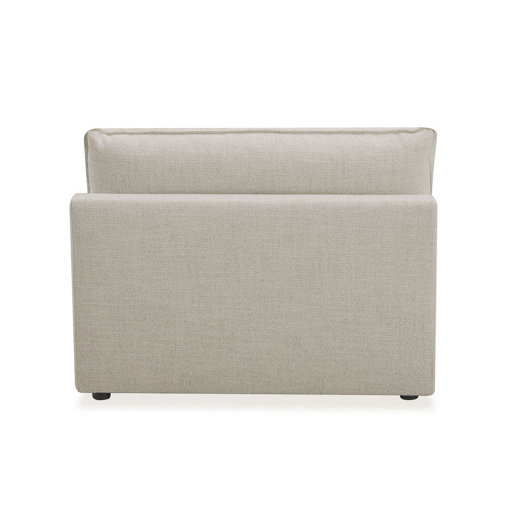 Capri L-Shape Sectional - Stone Grey Chenille