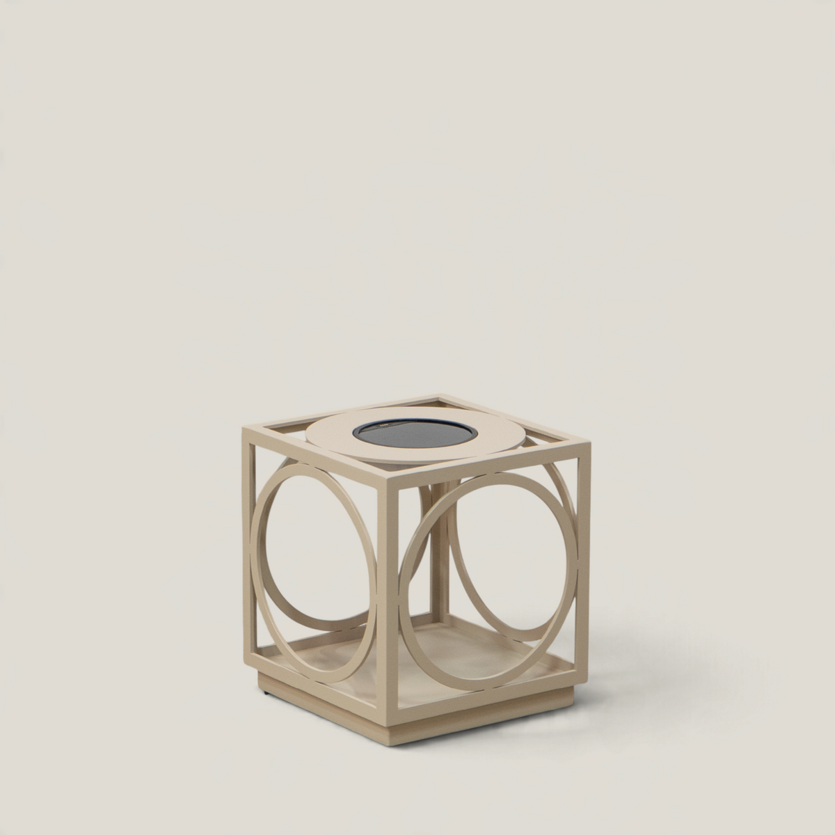 11" Aura Solar Light - Stone Taupe