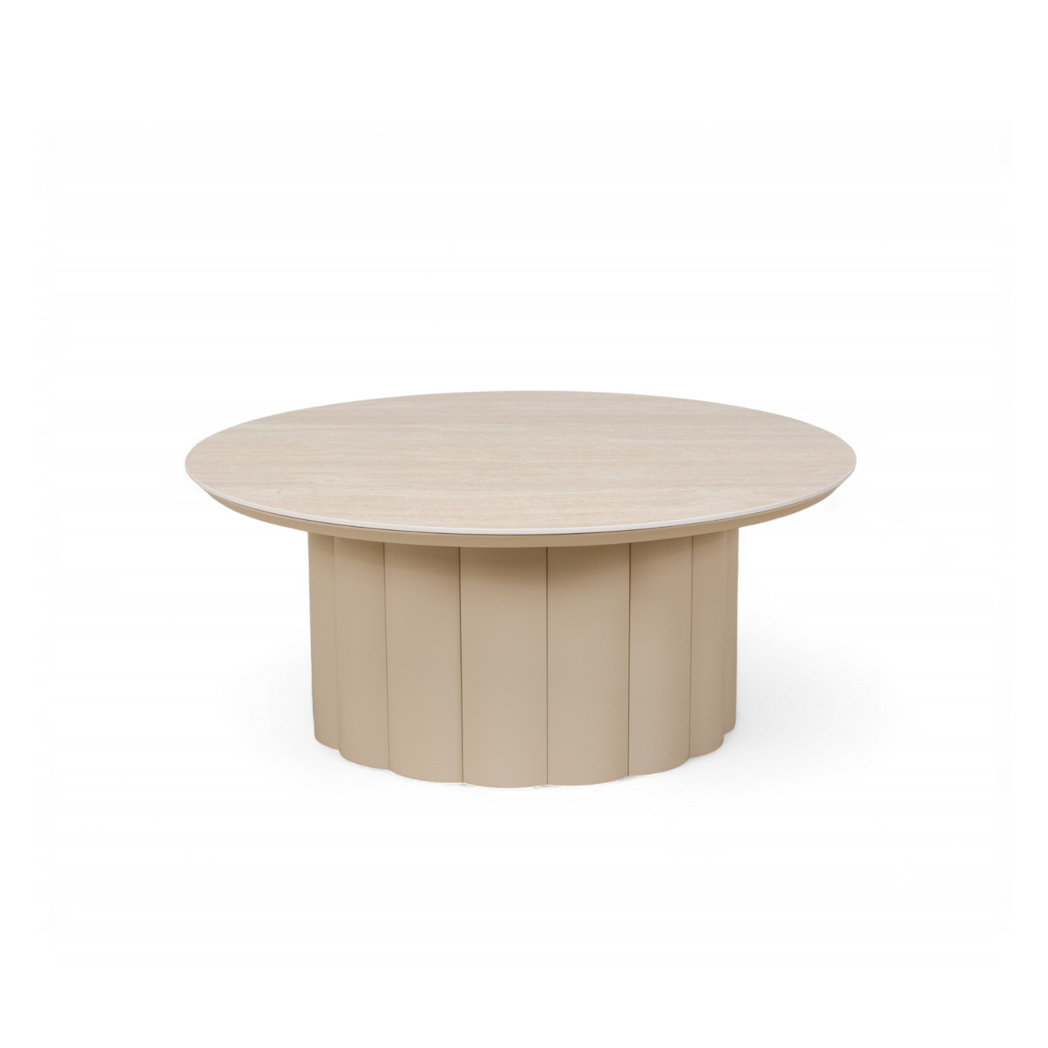 Alta Taupe Coffee Table w/ Ceramic Top