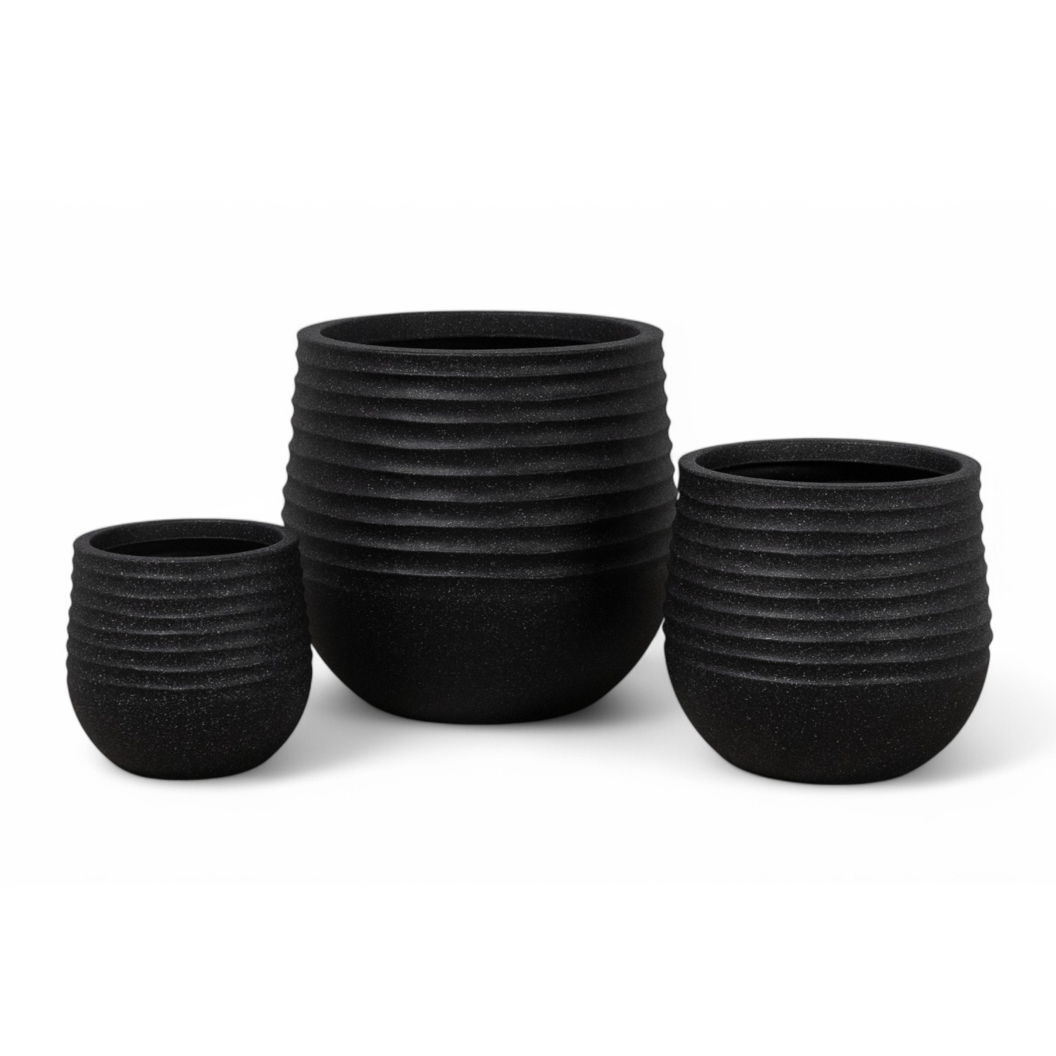 Welland Textured Planters - Black