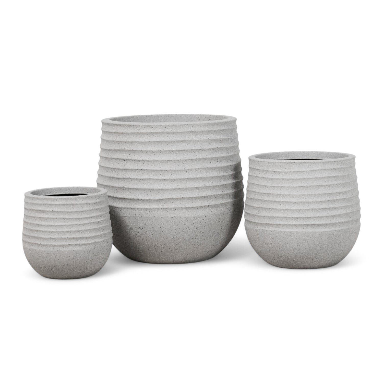 Welland Textured Planters - Stone