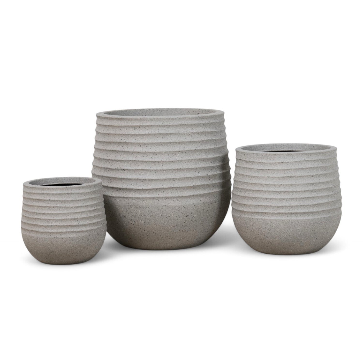 Welland Curved Planter - Cement Grey