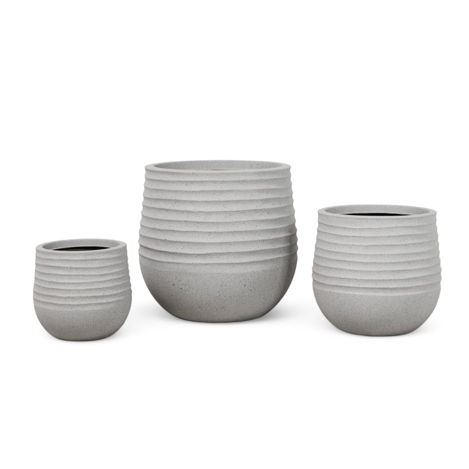 Welland Textured Planters - Stone