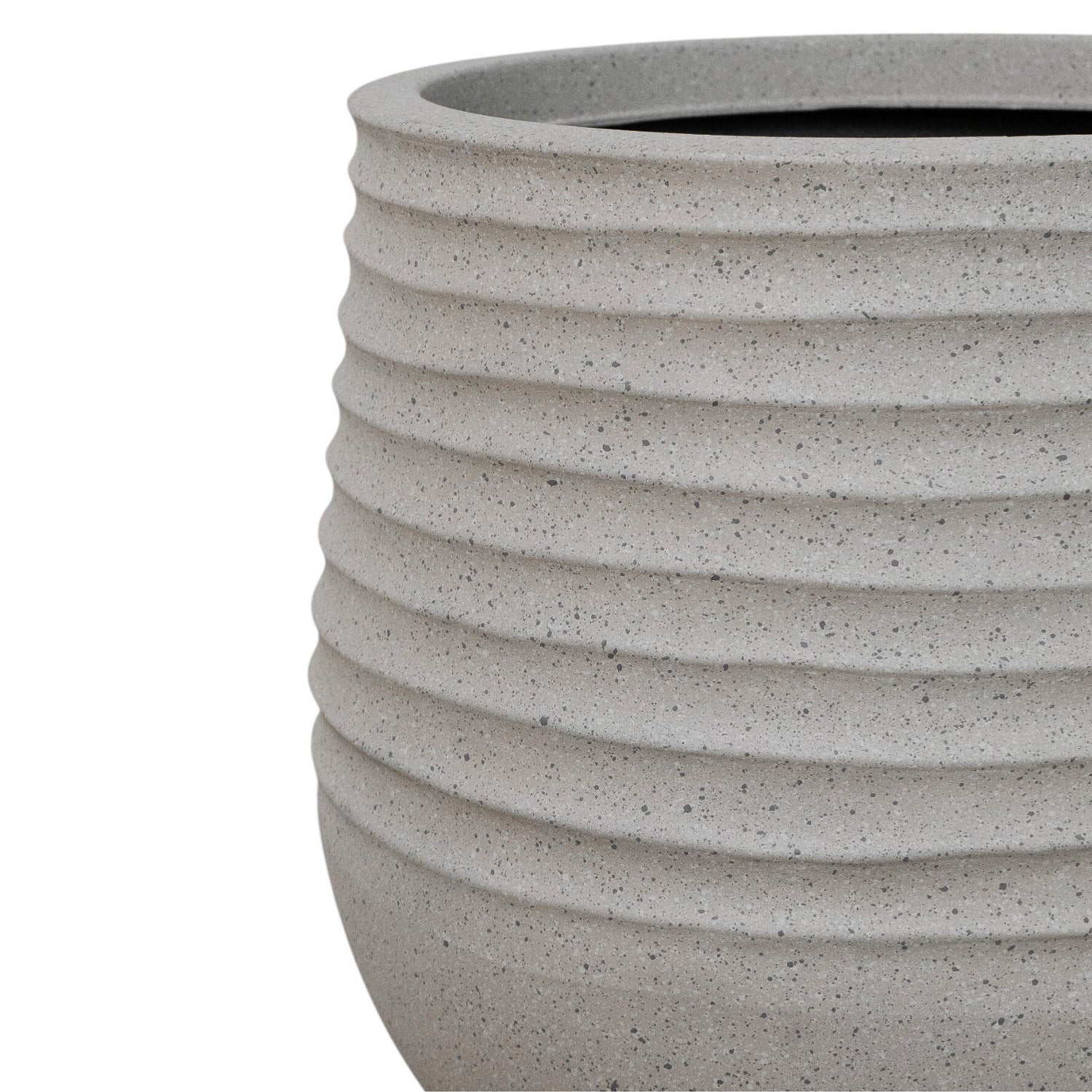 Welland Curved Planter - Cement Grey