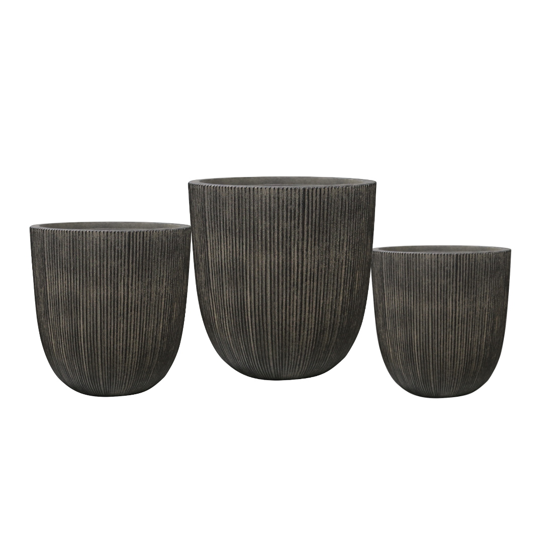 Dufferin Curved Planter - Vintage Black