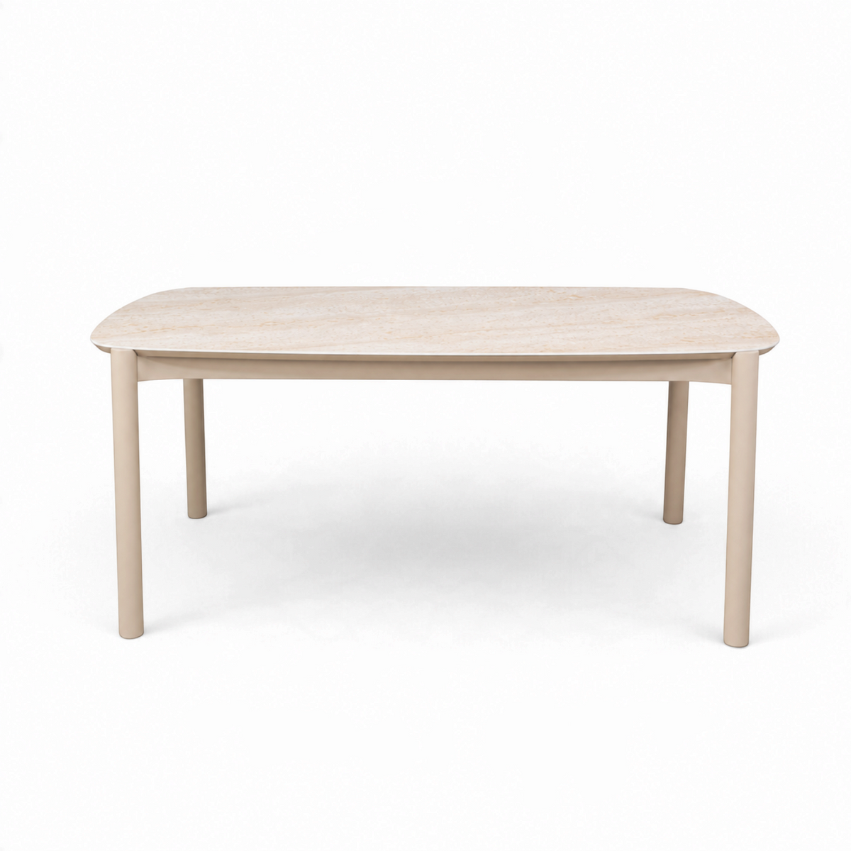 Bellvue Ceramic 70" Oval Dining Table - Stone Taupe