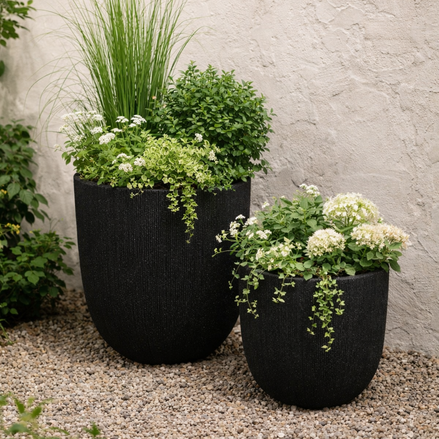 Dufferin Planters - Textured Black