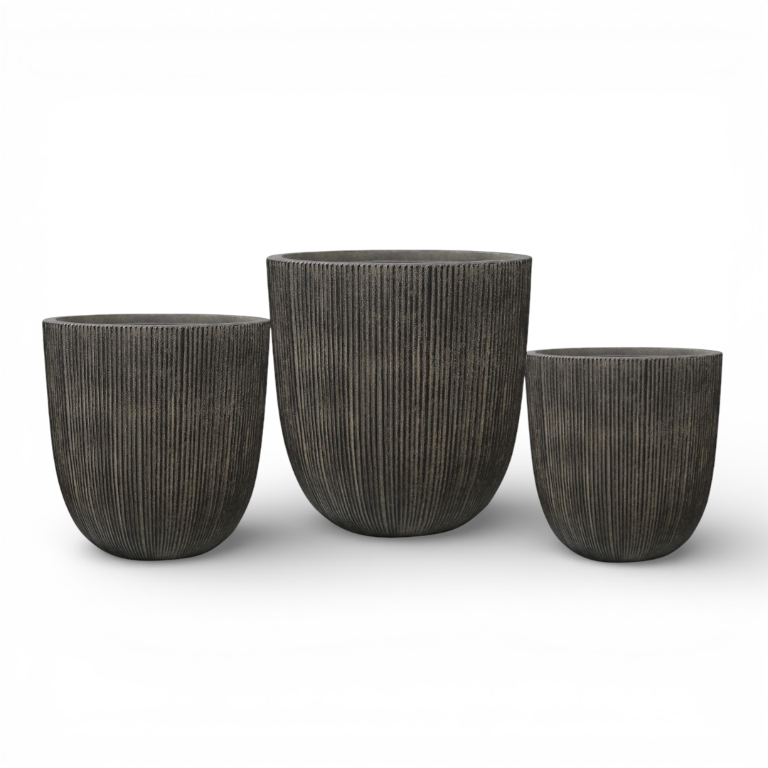 Dufferin Curved Planter - Vintage Black