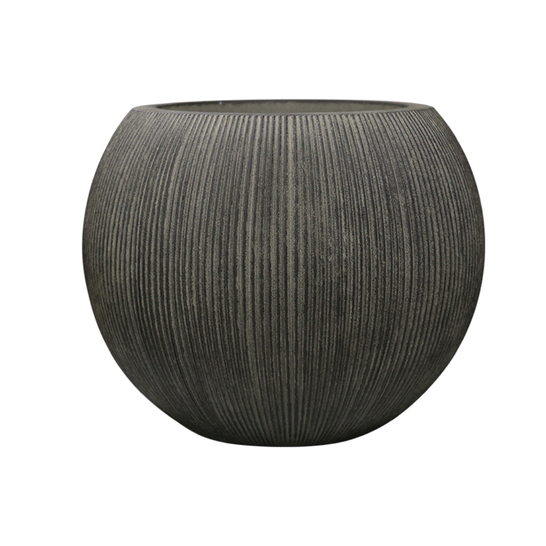 Dufferin Round Planter - Vintage Black