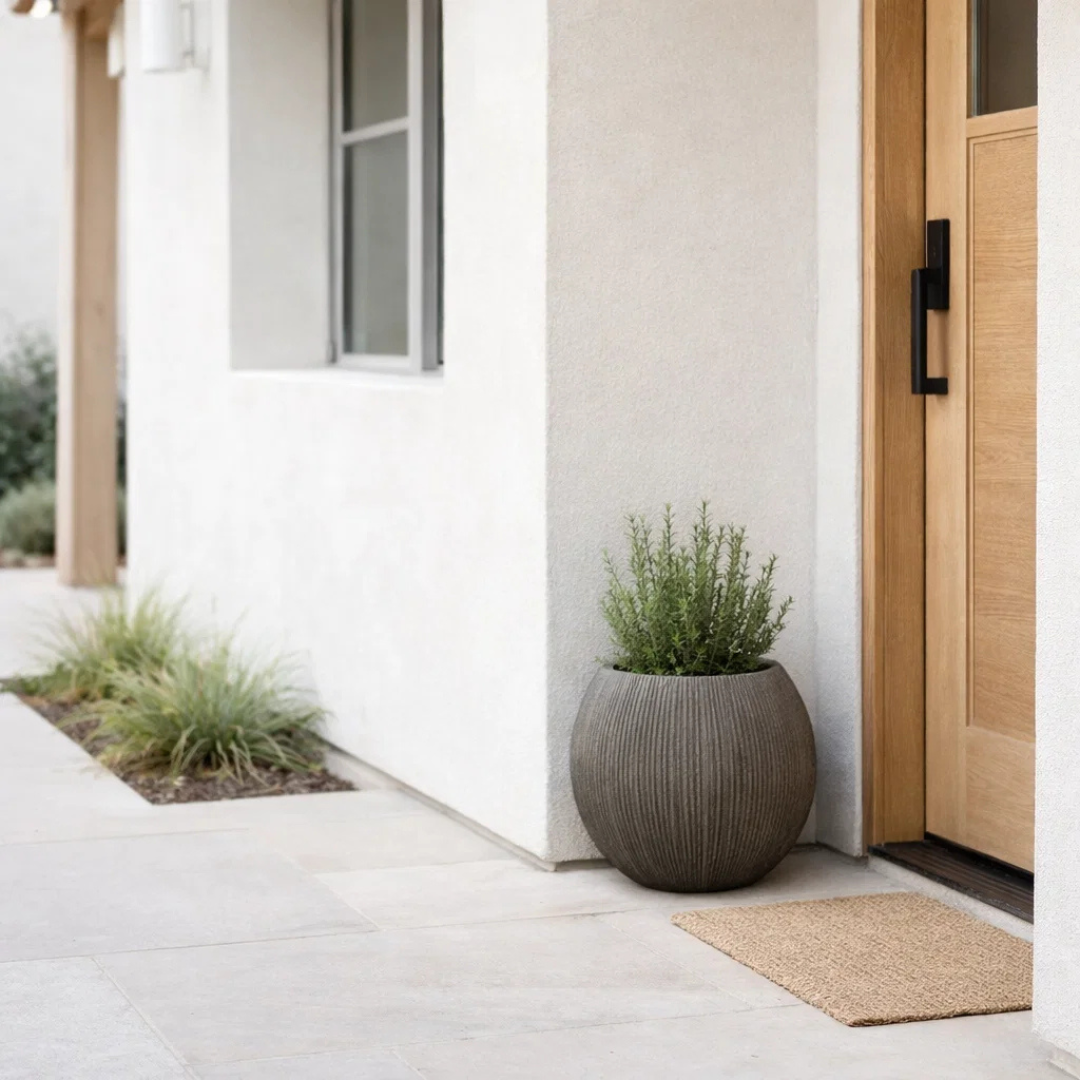 Dufferin Round Planter - Vintage Black
