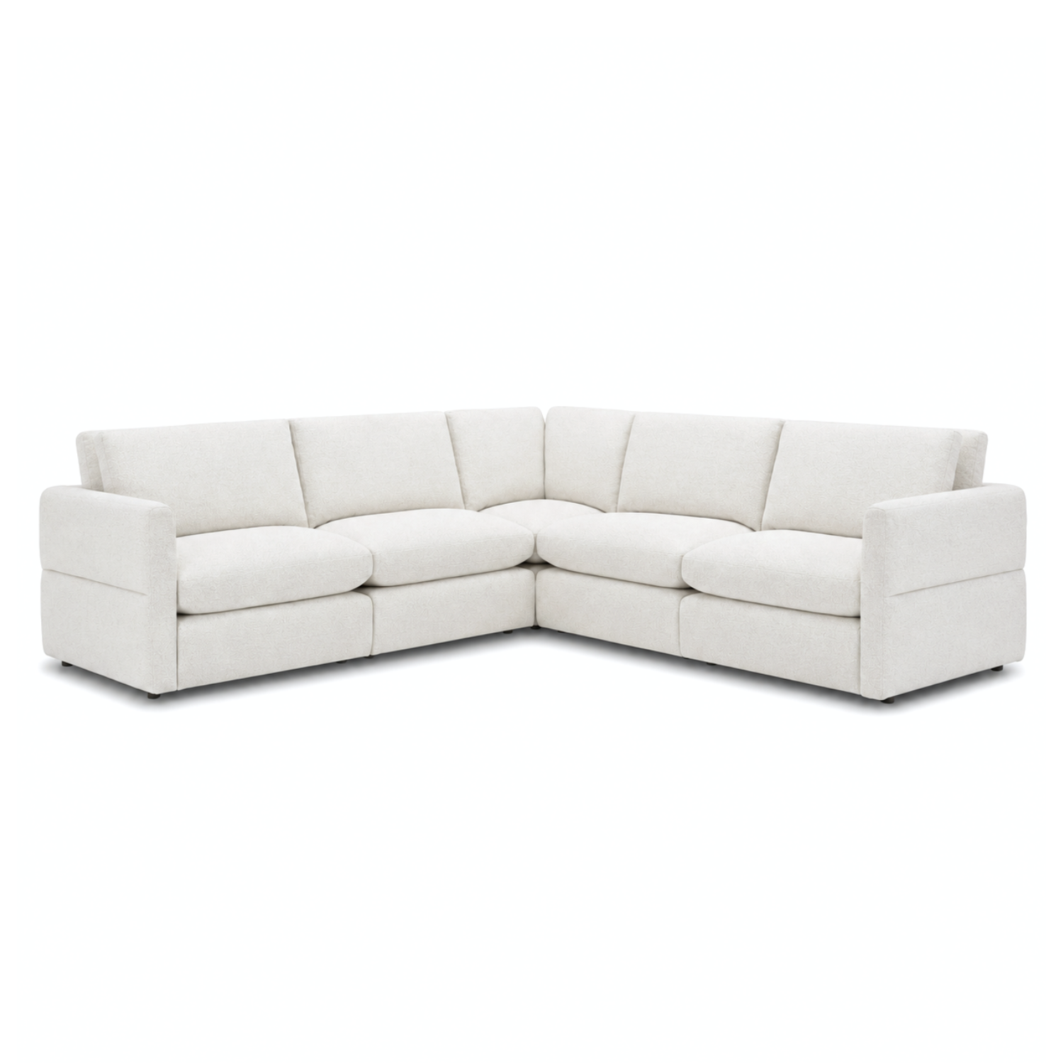 Sauveur L-Shape Sectional - Crypton® Nomad Snow