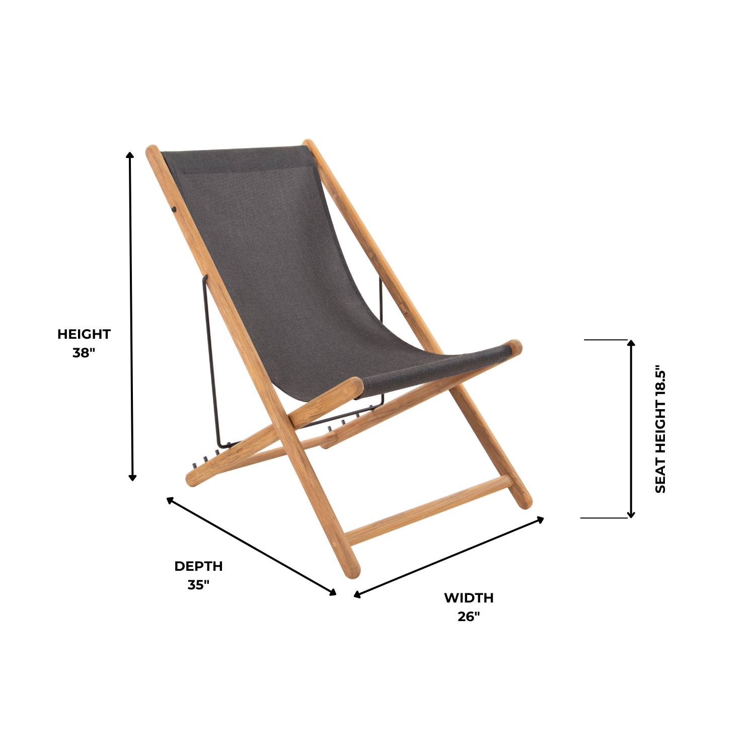 Carmel Folding Lounge Chair