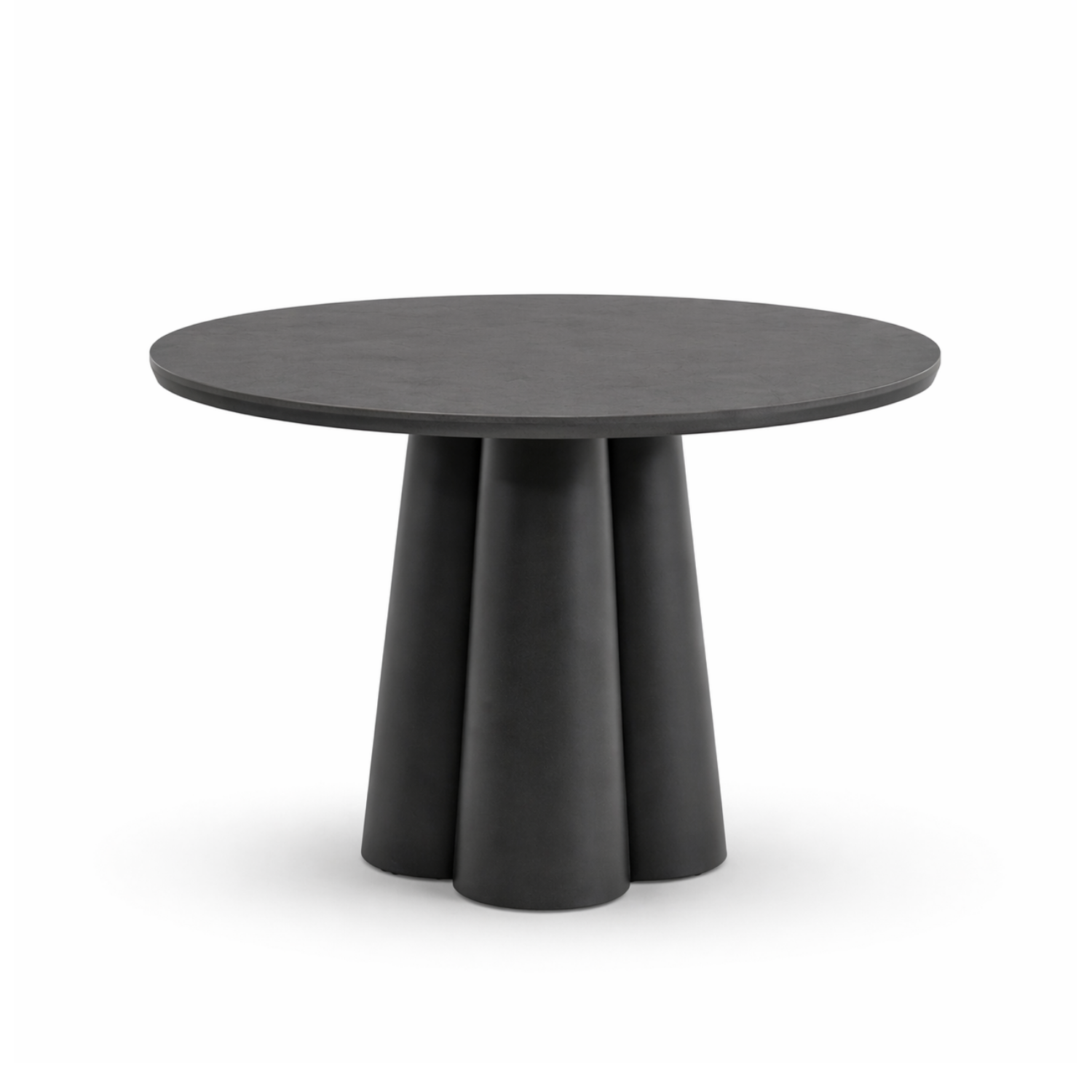 Grove Ceramic 47" Round Dining Table - Charcoal