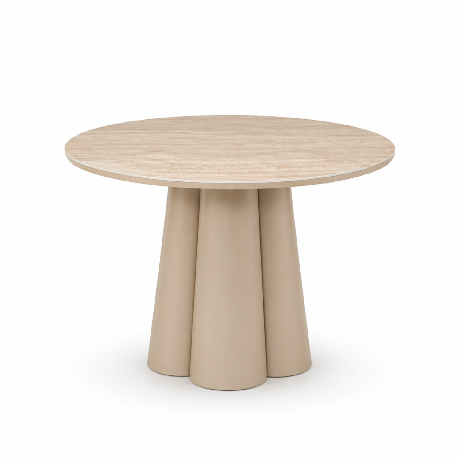 Grove Ceramic 47" Round Dining Table - Stone Taupe