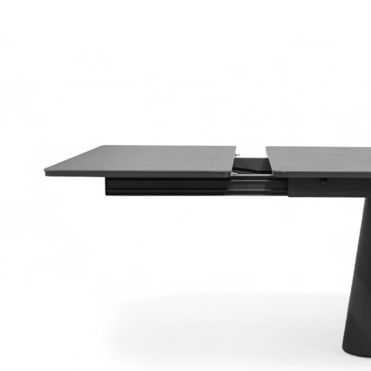 Grove Ceramic Extension Dining Table - Charcoal