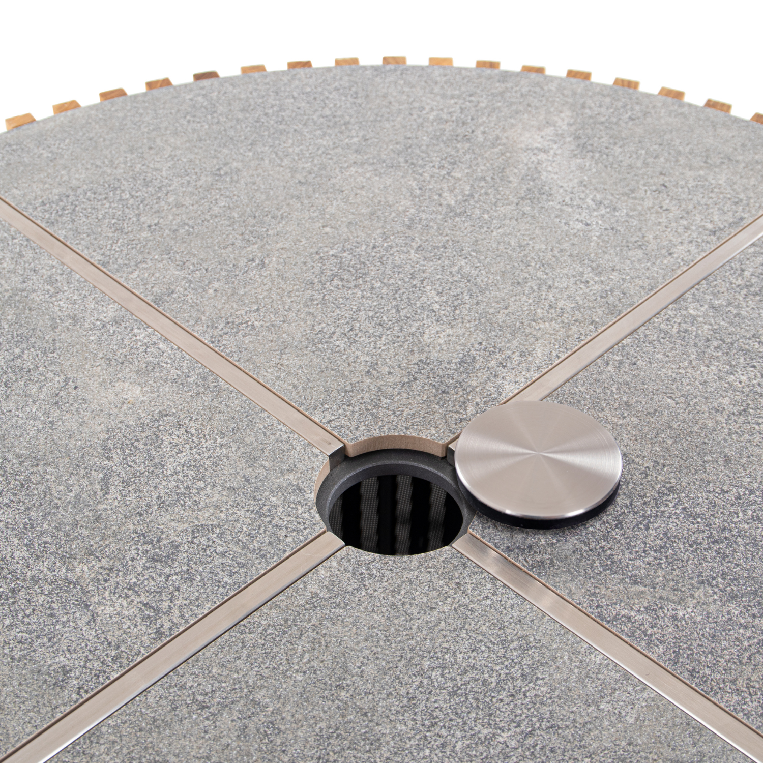 Cubic Umbrella Side Table - Slate