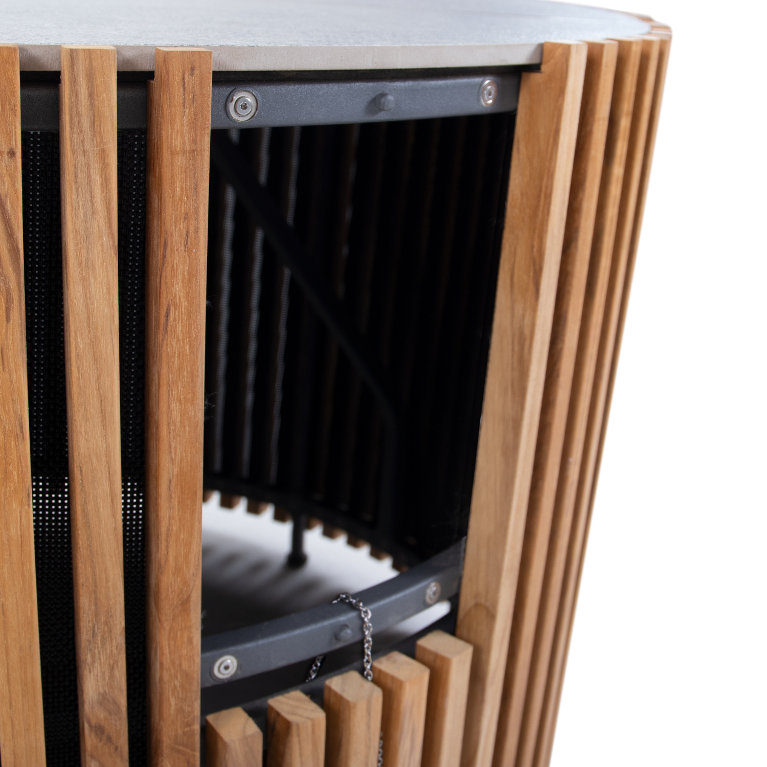 Cubic Umbrella Side Table - Slate