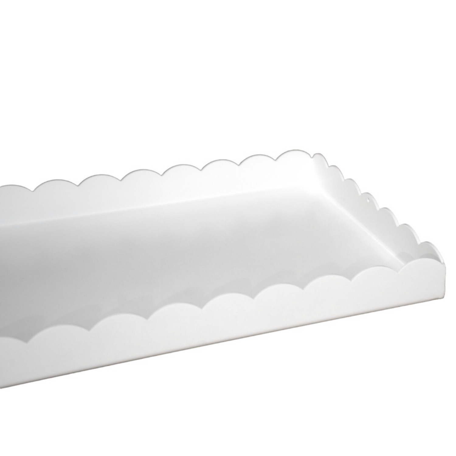 Scalloped Edge Boot Tray