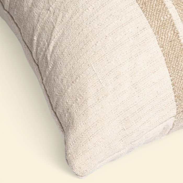 Woven Emard Linen Kidney Toss Pillow