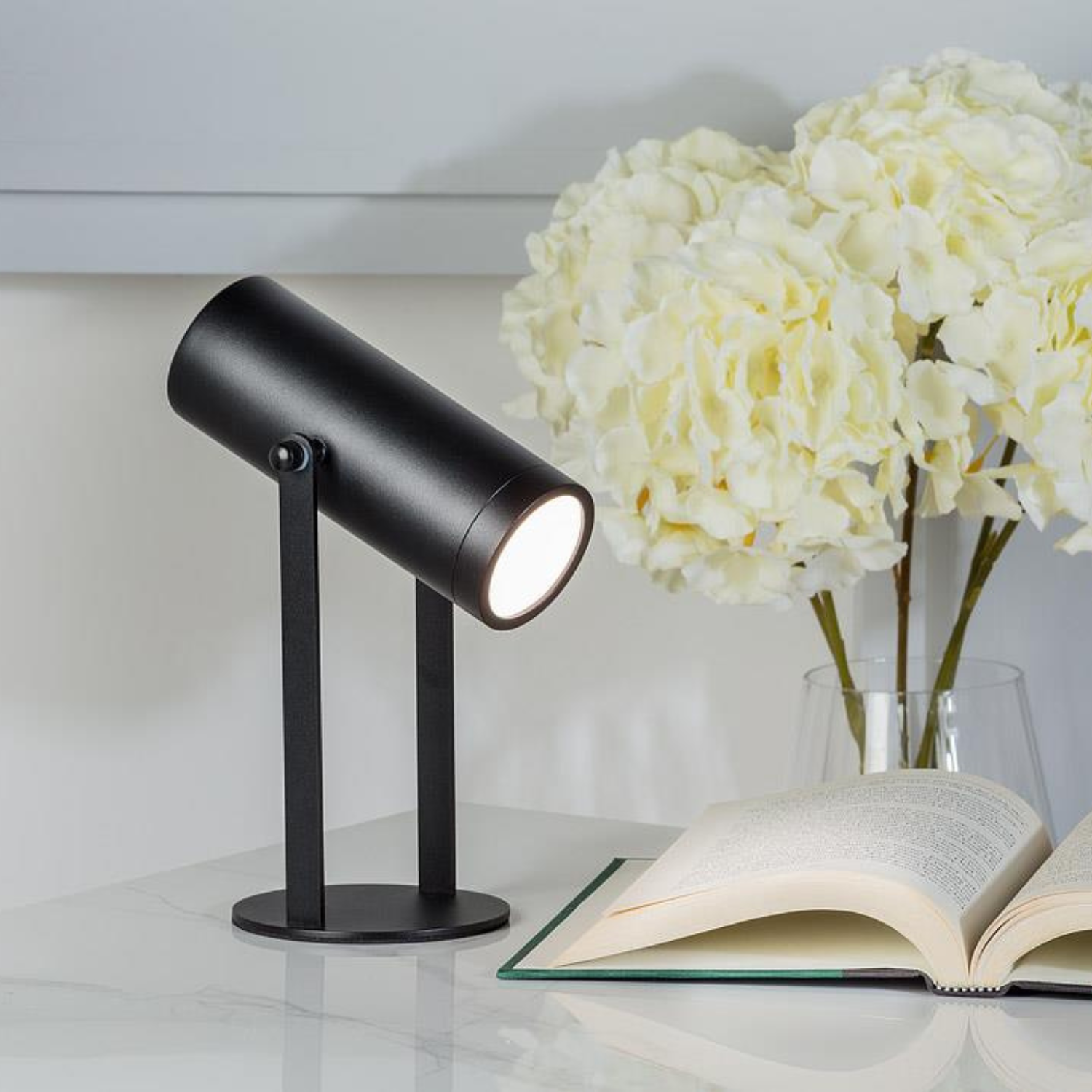 Axle Black LED Lamp