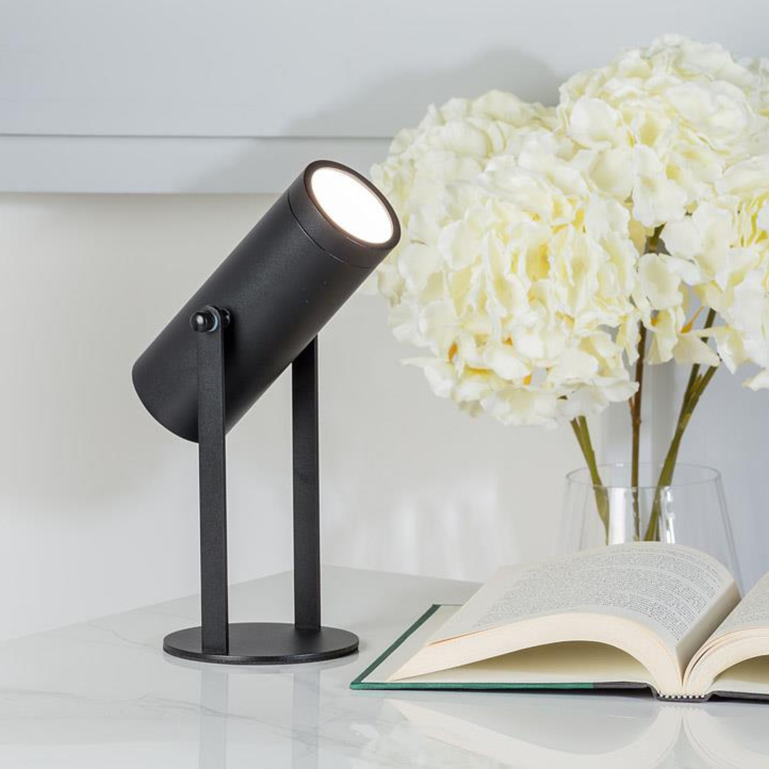 Axle Black LED Lamp
