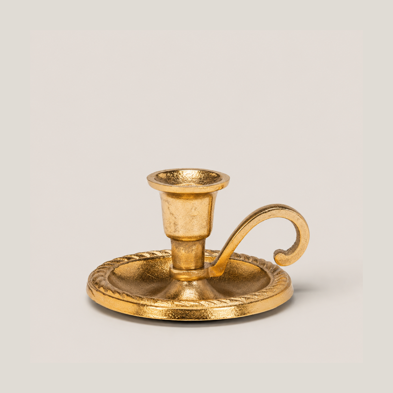 Gold Chamber Candlestick Holder