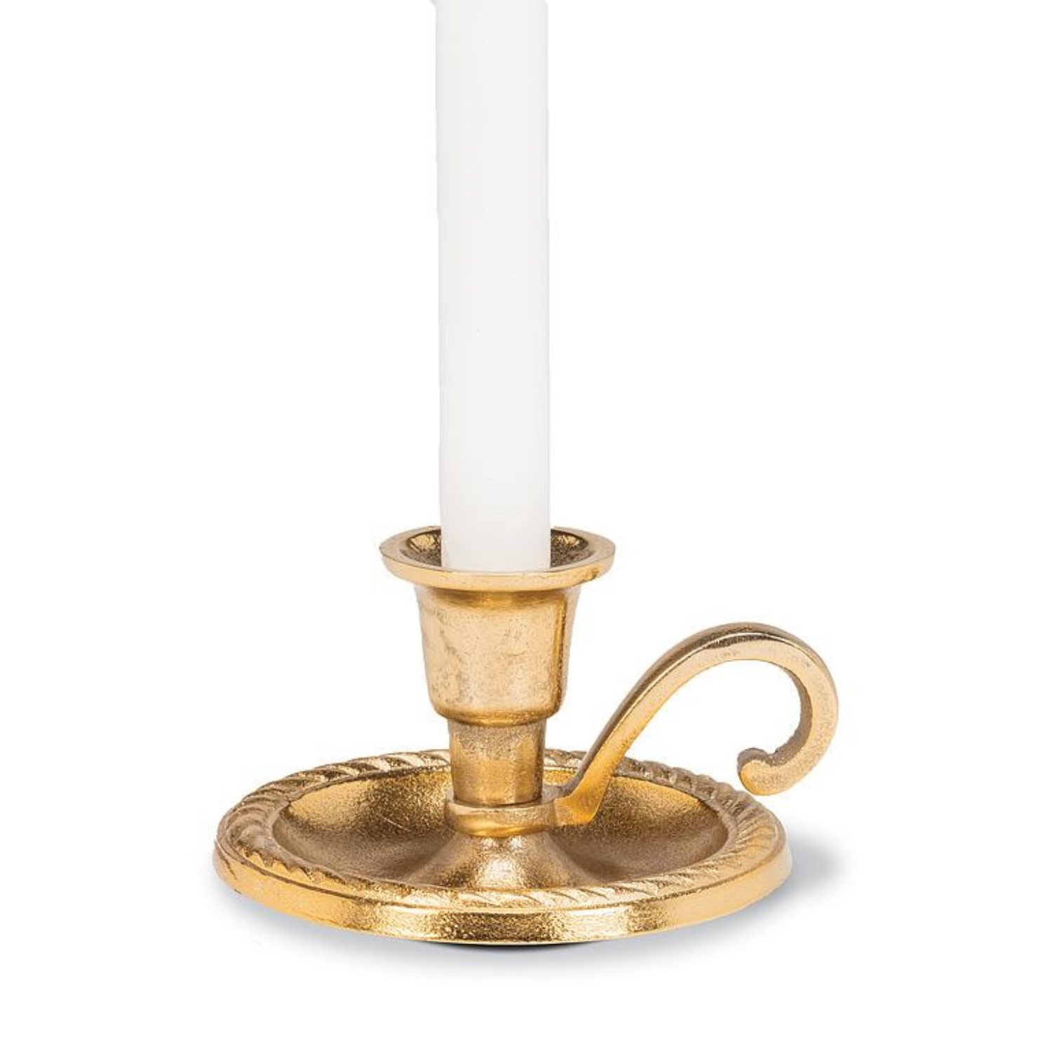 Gold Chamber Candlestick Holder