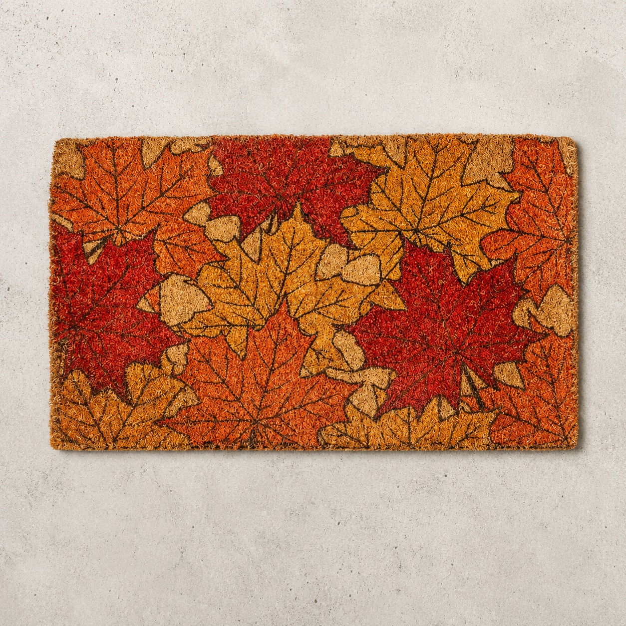 Maple Leaf Fall Mosaic Doormat