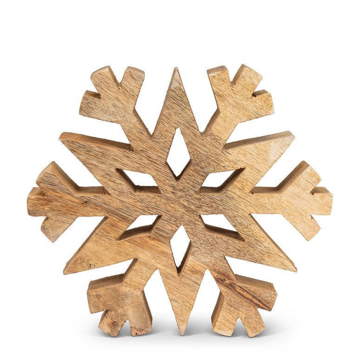 Wintry Wooden Snowflake Decor