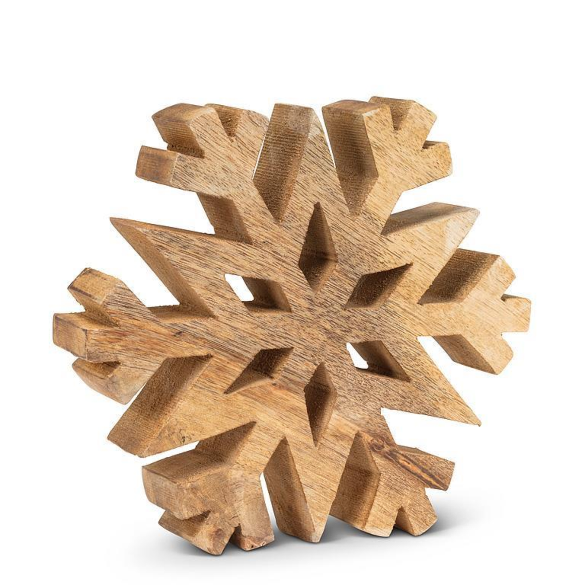 Wintry Wooden Snowflake Decor