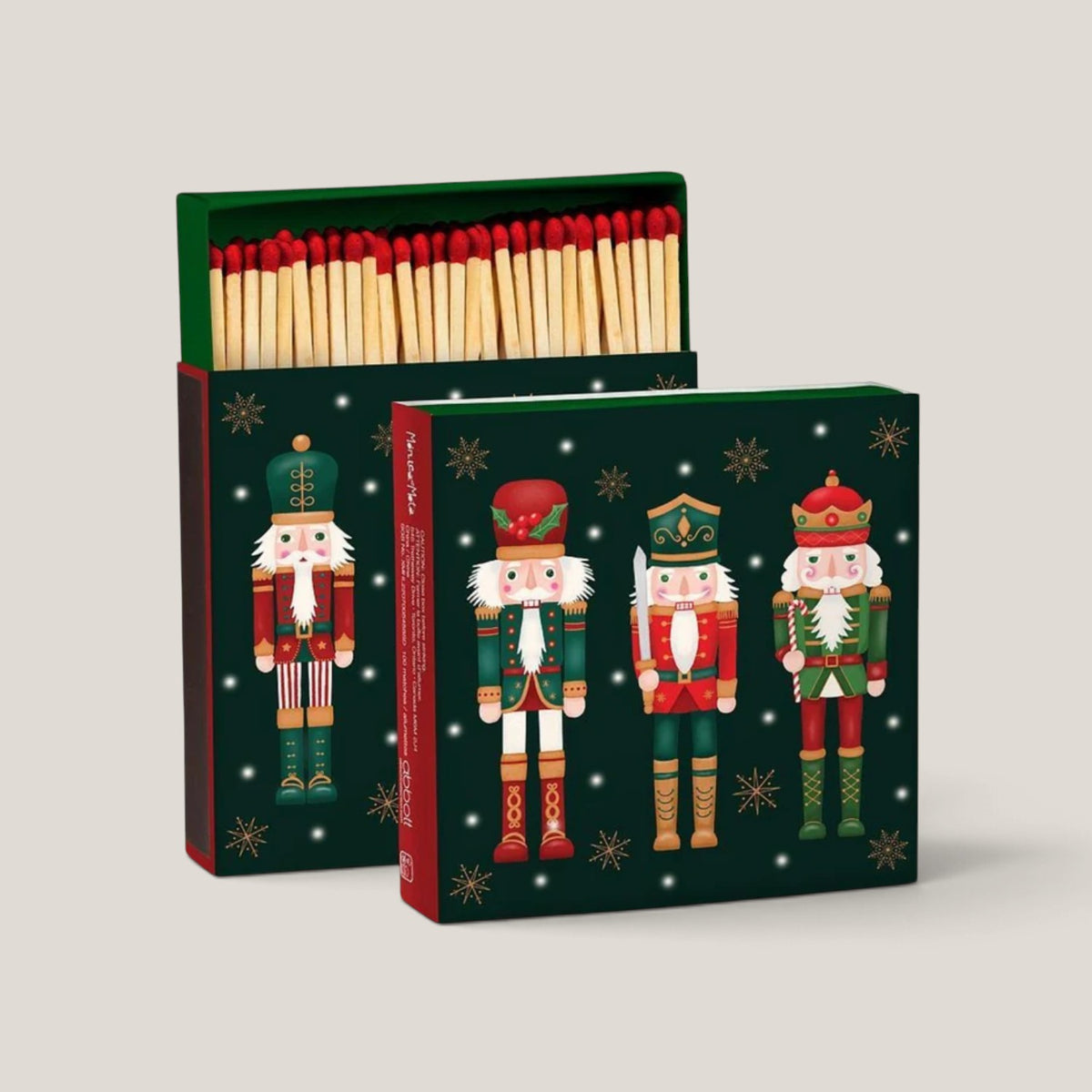 Nutcracker Winter Guards Fireplace Matchbox