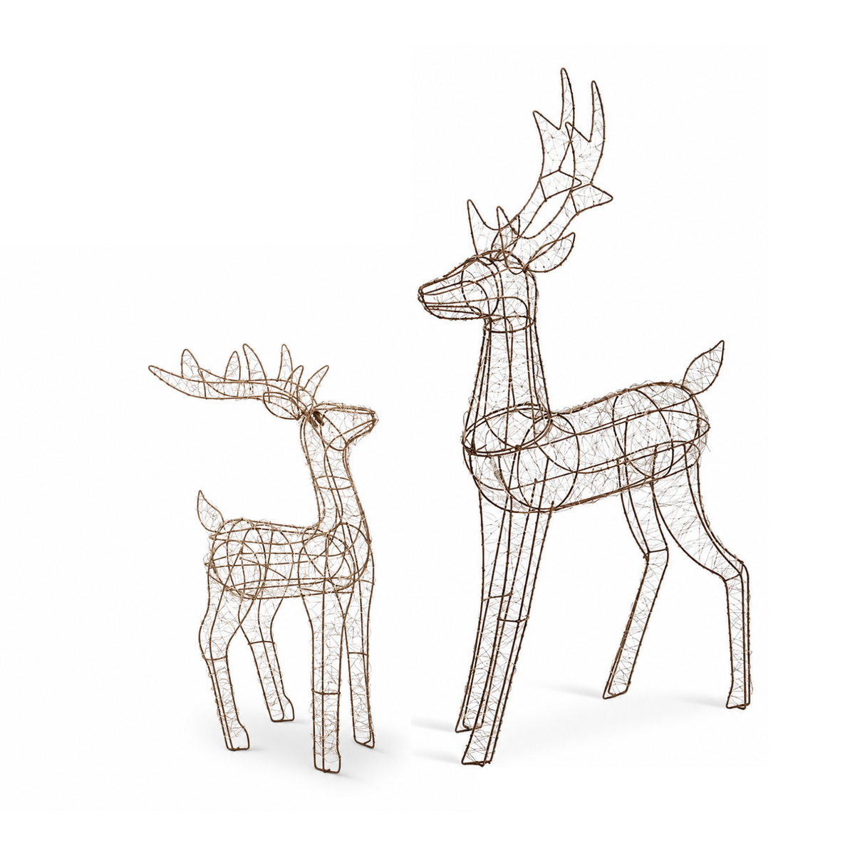 Gold Radiant LED Light-Up Reindeer
