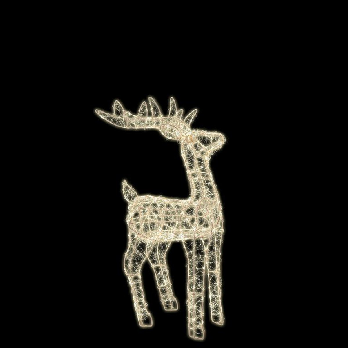 Gold Radiant LED Light-Up Reindeer