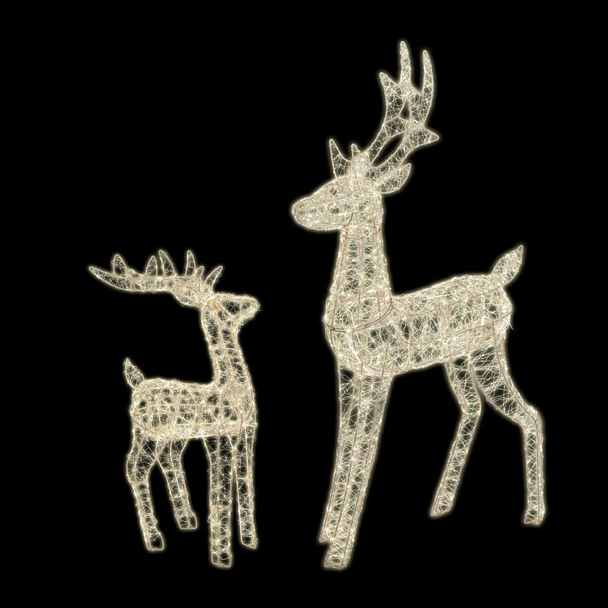 Gold Radiant LED Light-Up Reindeer