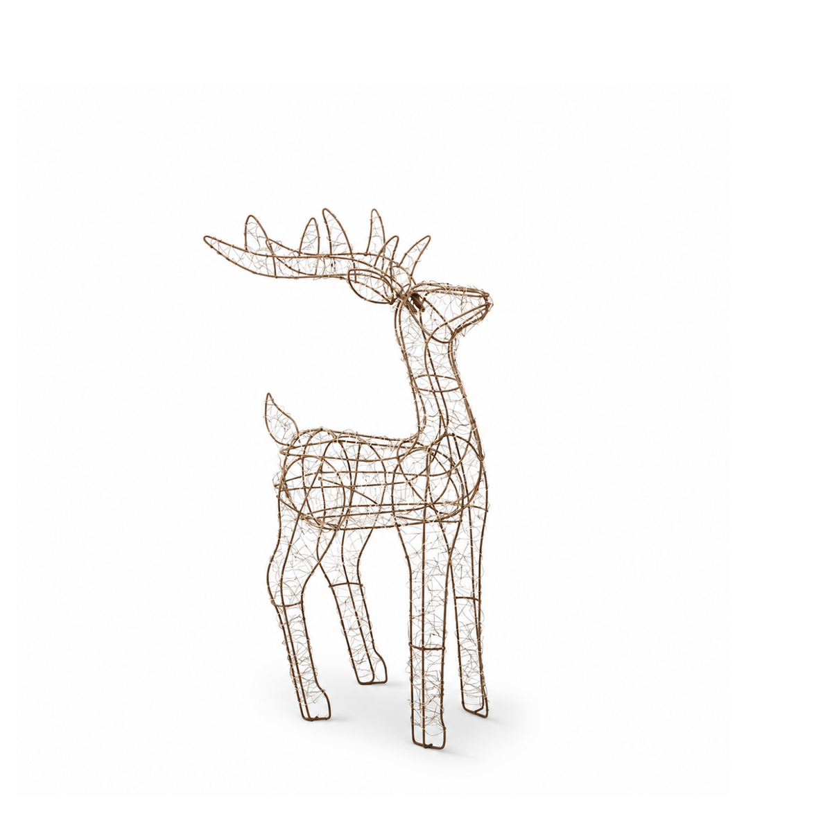 Gold Radiant LED Light-Up Reindeer