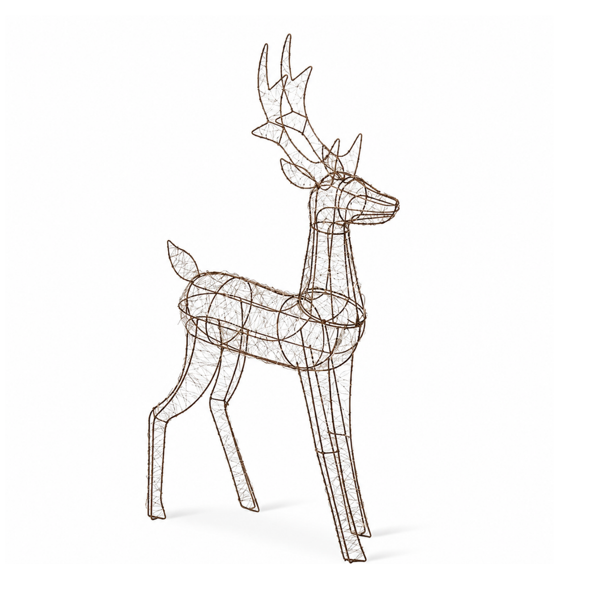 Gold Radiant LED Light-Up Reindeer